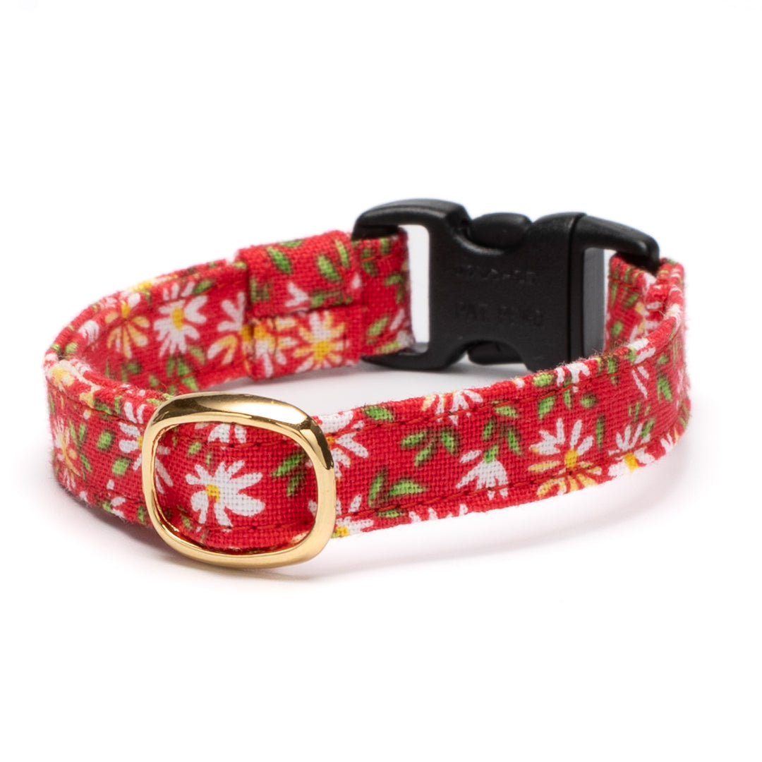 猫首輪 moda ワイルドフラワーズ レッド【限定モデル】