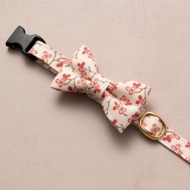 リボン付き猫首輪 moda ルーアンヌリー トロワ オフホワイト【限定モデル】