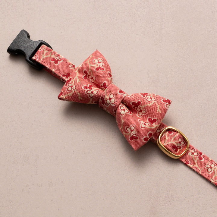 リボン付き猫首輪 moda コーズユニティ ピンク【限定モデル】