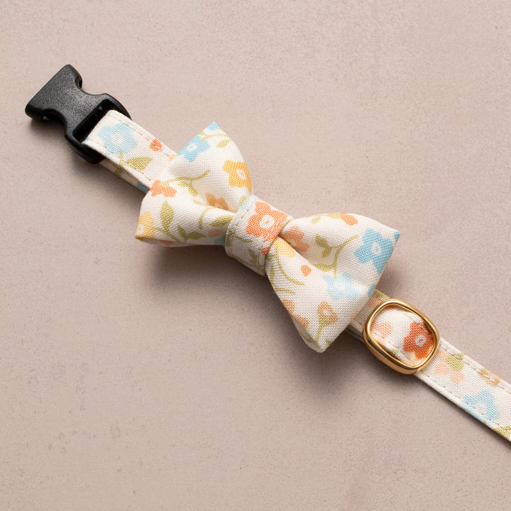 リボン付き猫首輪 moda デインティーメドー マルチカラー【限定モデル】