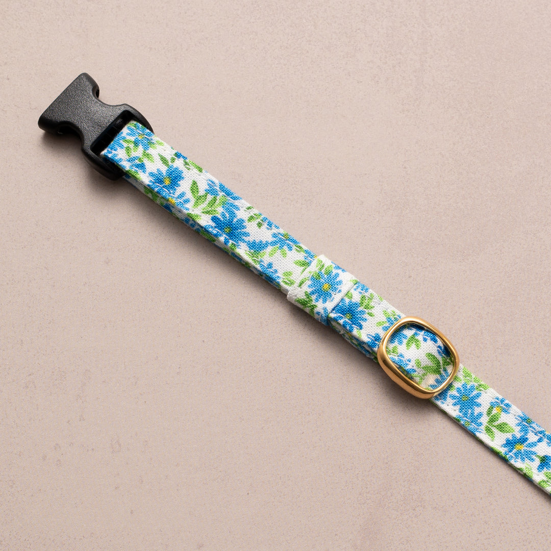 猫首輪 moda ワイルドフラワーズ ブルー【限定モデル】