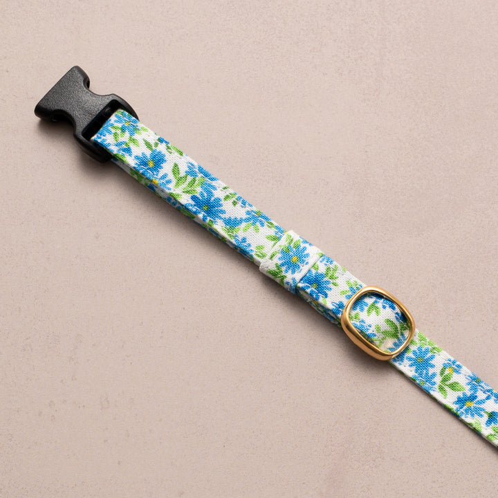 猫首輪 moda ワイルドフラワーズ ブルー【限定モデル】