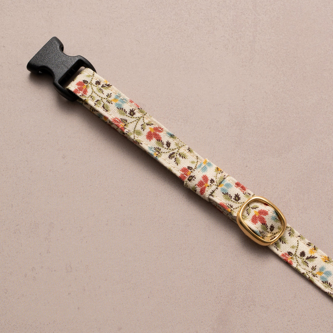 猫首輪 moda ダイナーズデライト 小花アイボリー【限定モデル】