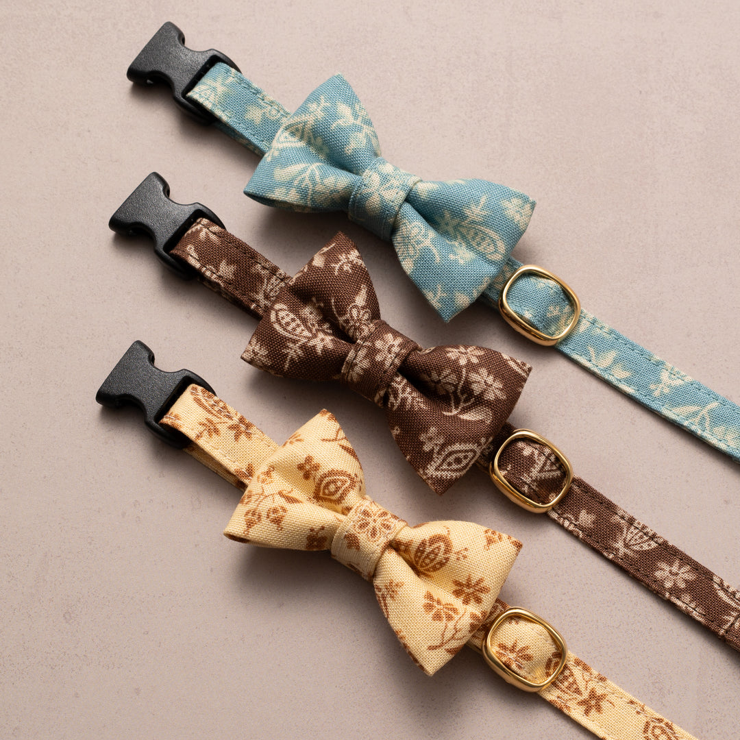 リボン付き猫首輪 moda ダイナーズデライト イエロー【限定モデル】