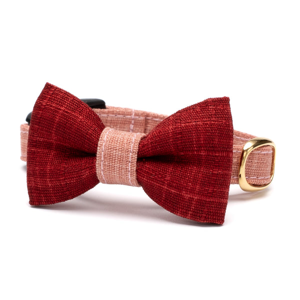 Cat Collar with Ribbon, Ayakasuri Sakura and Akane Ribbons Cat Collar with Ribbon, Ayakasuri Sakura and Akane Ribbons