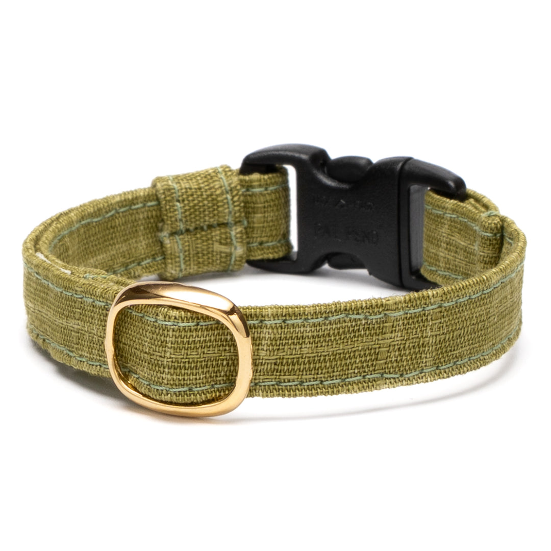 猫首輪 彩かすり 抹茶