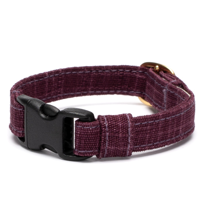 猫首輪 彩かすり むらさき