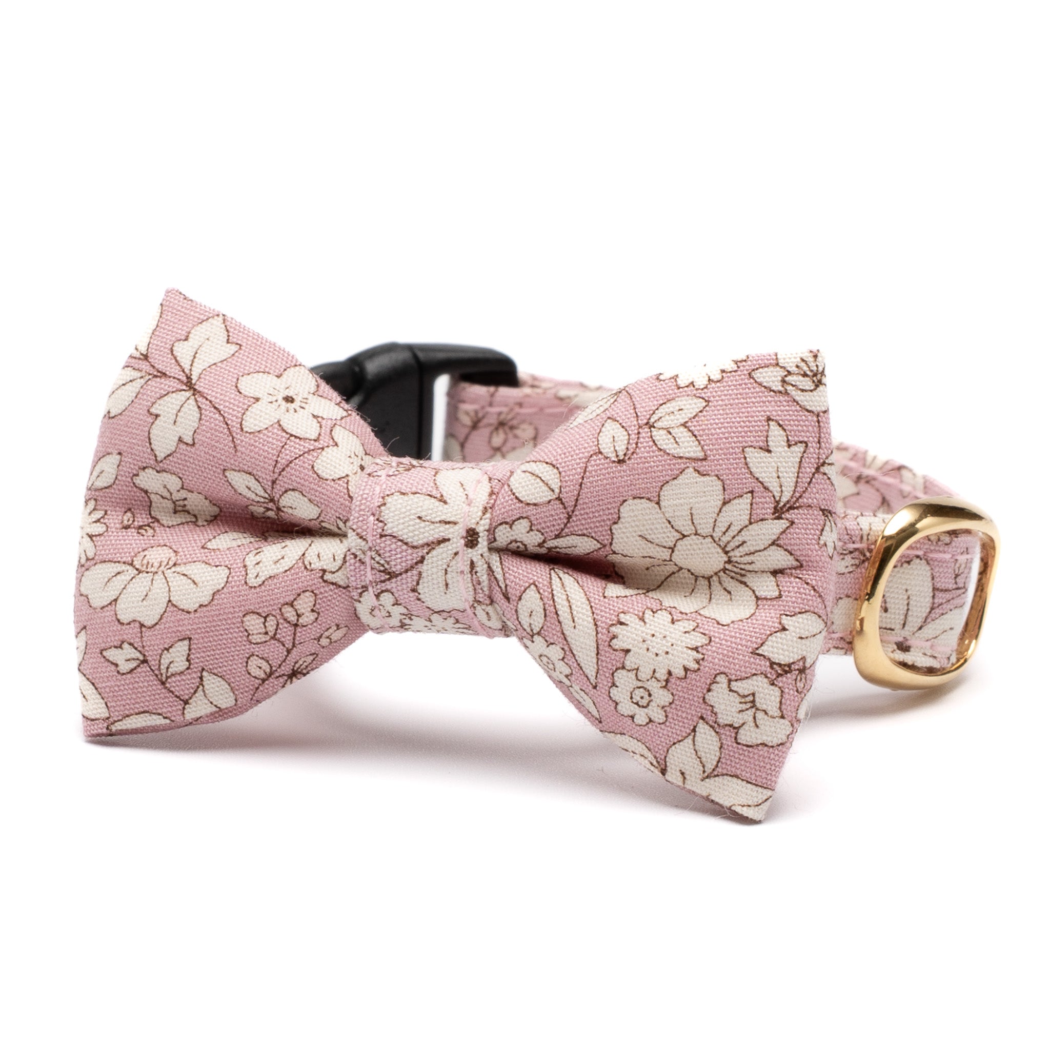 リボン付き猫首輪 シャン・ド・フルール ピンク｜ぽぽねこ公式