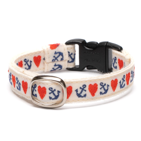 Tyrol Cat Collar Kafka Anchor Heart 2 Ivory Tyrol Cat Collar Kafka Anchor Heart 2 Ivory