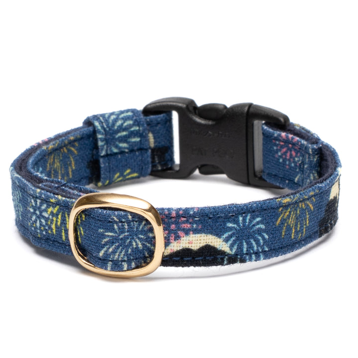 グラフィック猫首輪 夏の和柄 花火【限定モデル】