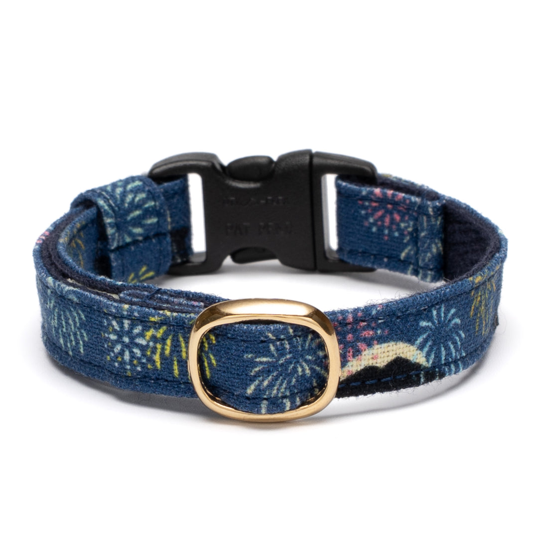 グラフィック猫首輪 夏の和柄 花火【限定モデル】