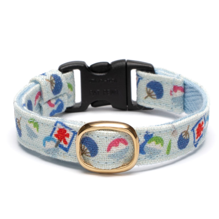 グラフィック猫首輪 夏の和柄 かき氷【限定モデル】