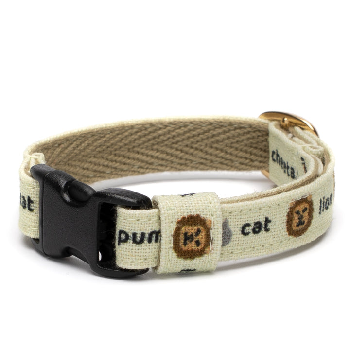 グラフィック猫首輪 ねこ科 くすみグリーン【限定モデル】