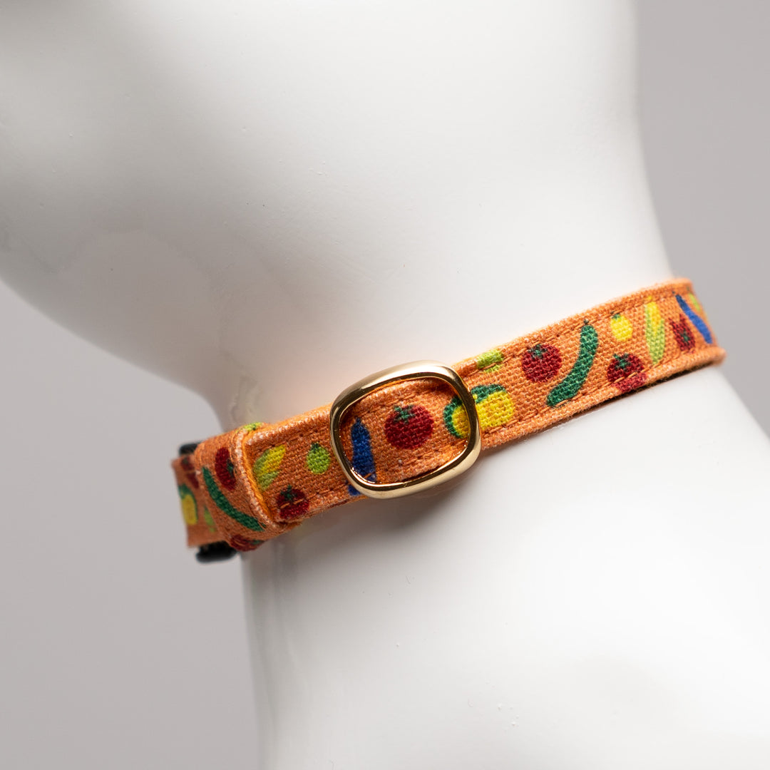 グラフィック猫首輪 夏の和柄 夏やさい【限定モデル】