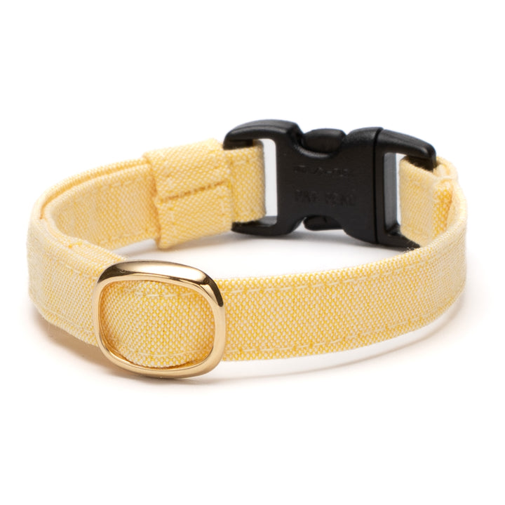 猫首輪 汚れに強い撥水撥油 イエロー