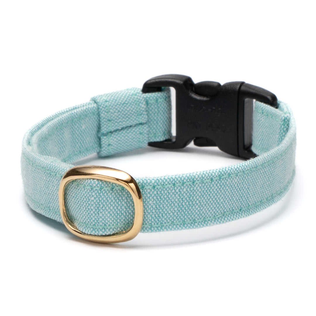 猫首輪 汚れに強い撥水撥油 ミントグリーン