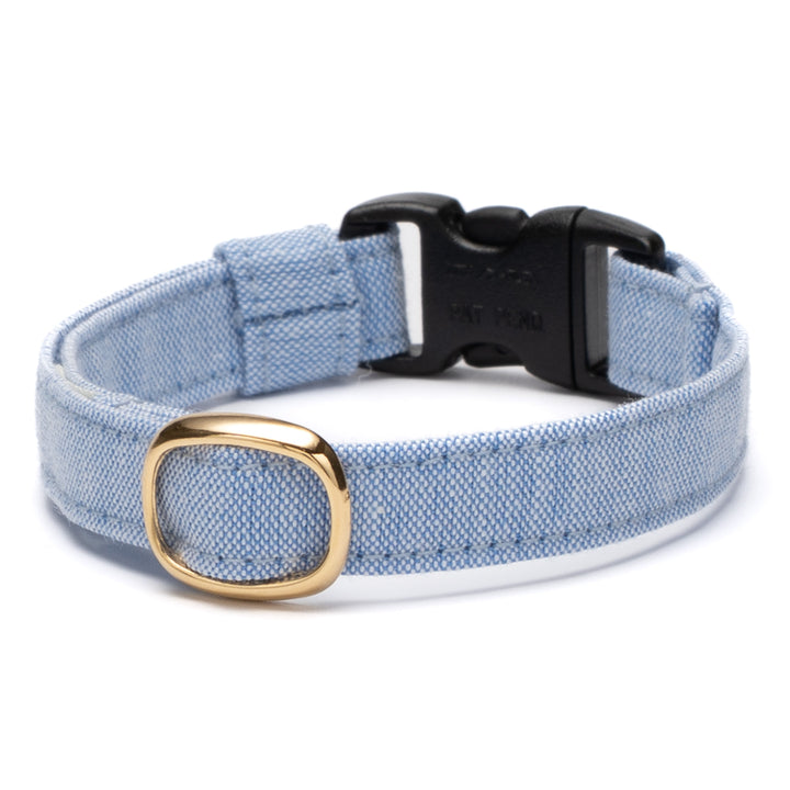 猫首輪 汚れに強い撥水撥油 マリンブルー