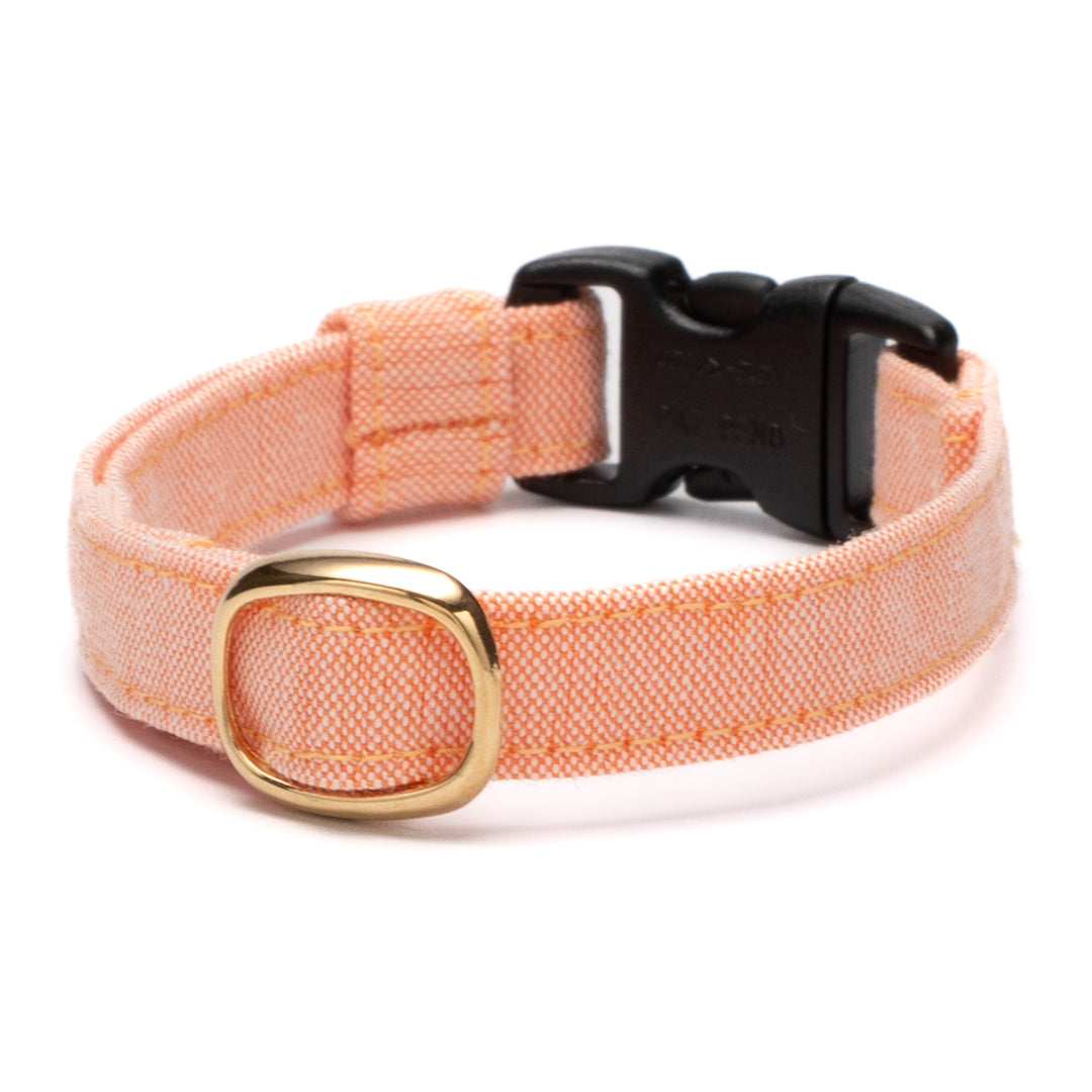 猫首輪 汚れに強い撥水撥油 オレンジ