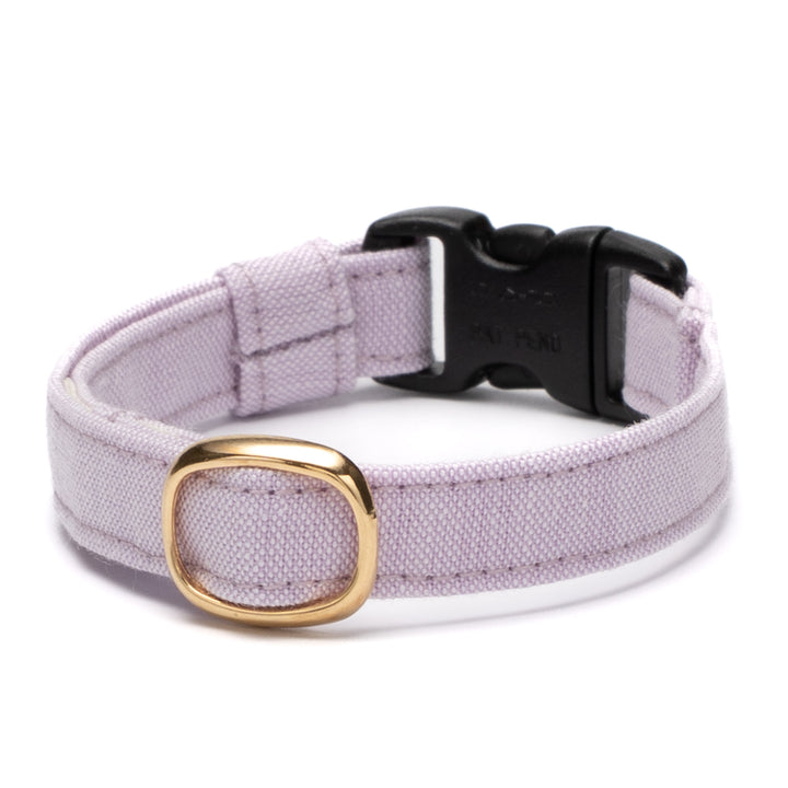 猫首輪 汚れに強い撥水撥油 ペールラベンダー