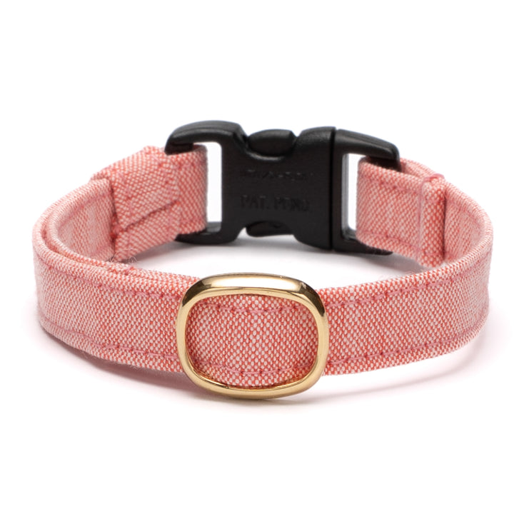 猫首輪 汚れに強い撥水撥油 トマトレッド