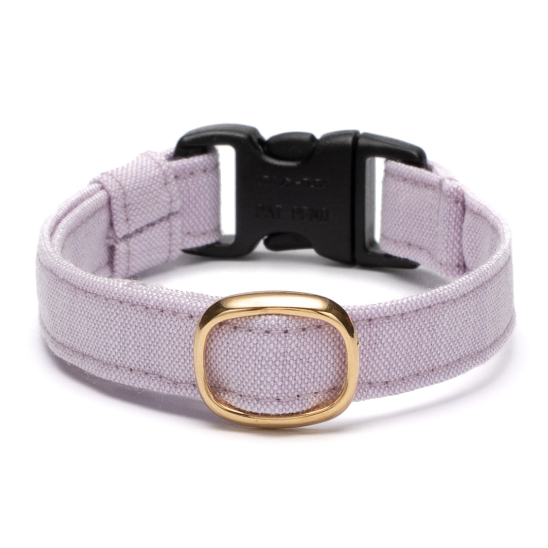 猫首輪 汚れに強い撥水撥油 ペールラベンダー