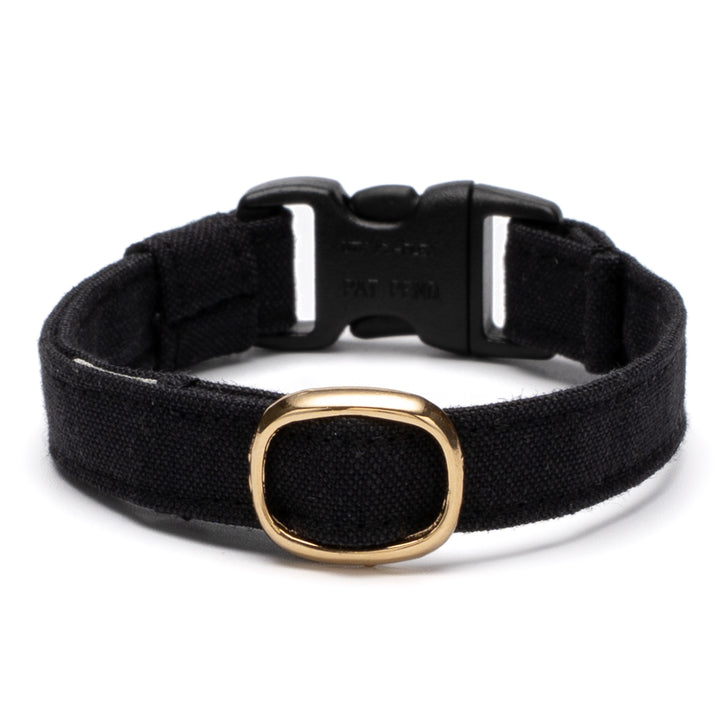 猫首輪 汚れに強い撥水撥油 ブラック