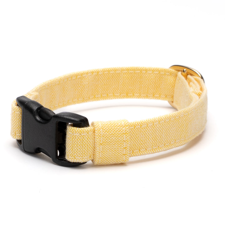 猫首輪 汚れに強い撥水撥油 イエロー