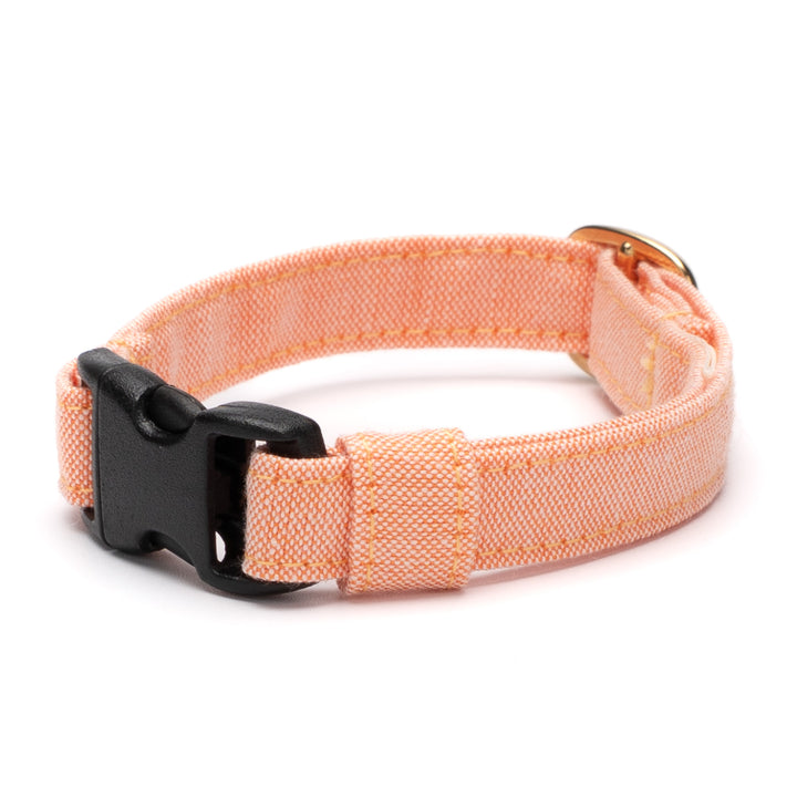 猫首輪 汚れに強い撥水撥油 オレンジ