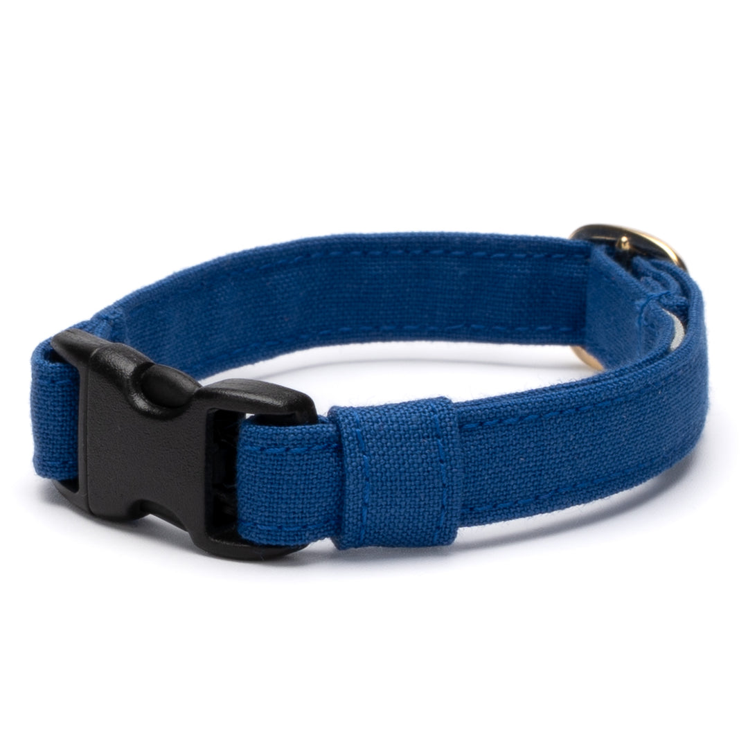 猫首輪 汚れに強い撥水撥油 ブルー