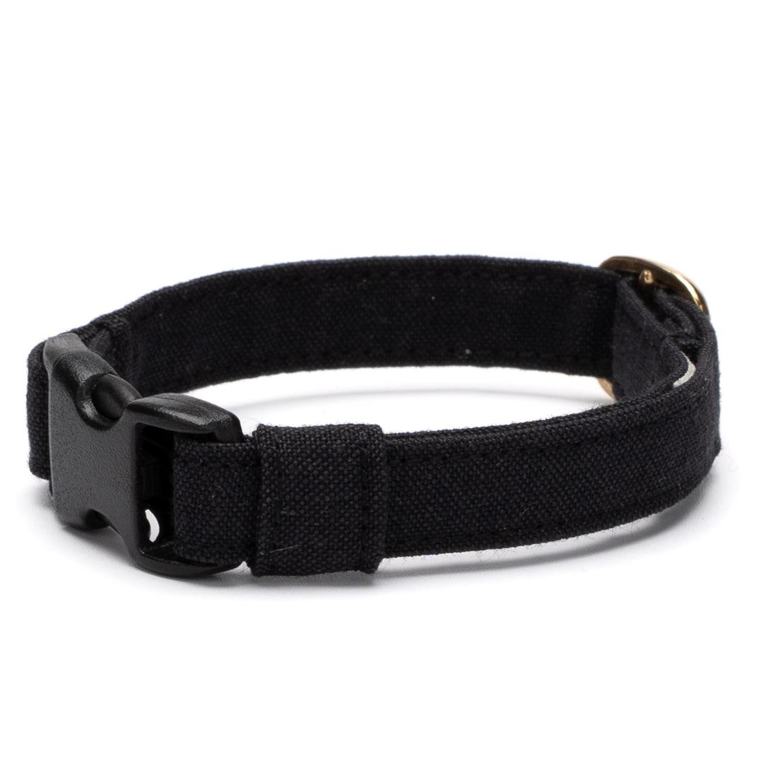 猫首輪 汚れに強い撥水撥油 ブラック