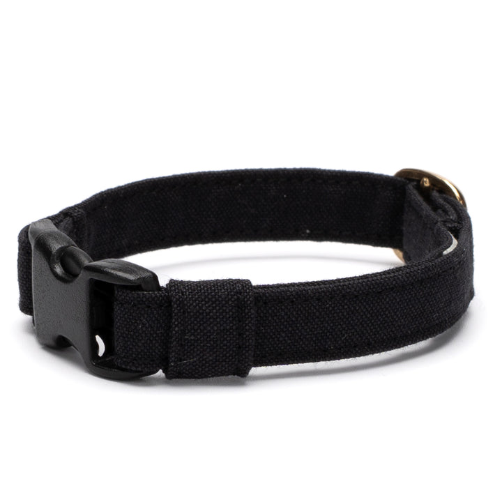猫首輪 汚れに強い撥水撥油 ブラック