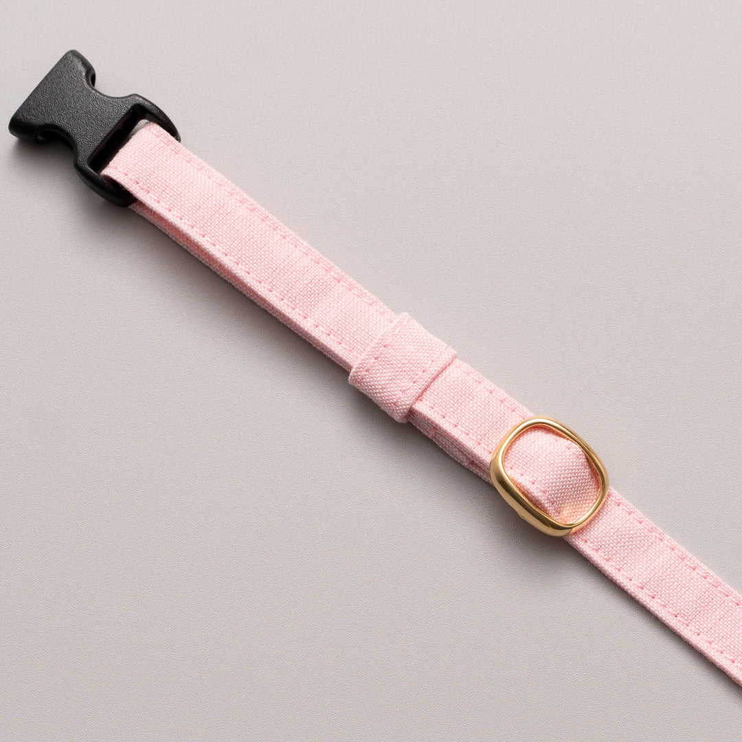 猫首輪 汚れに強い撥水撥油 ピンク