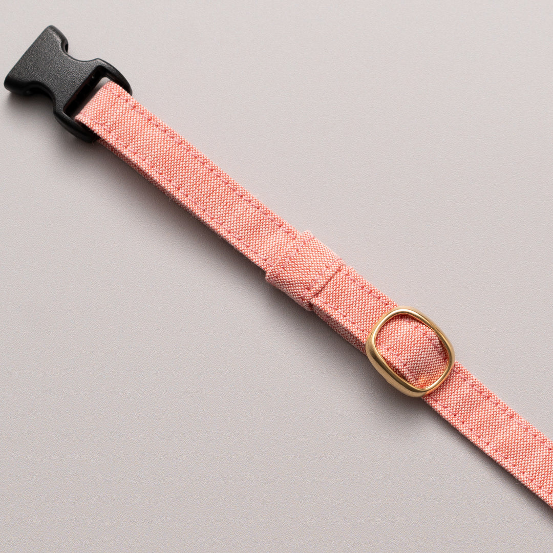 猫首輪 汚れに強い撥水撥油 トマトレッド