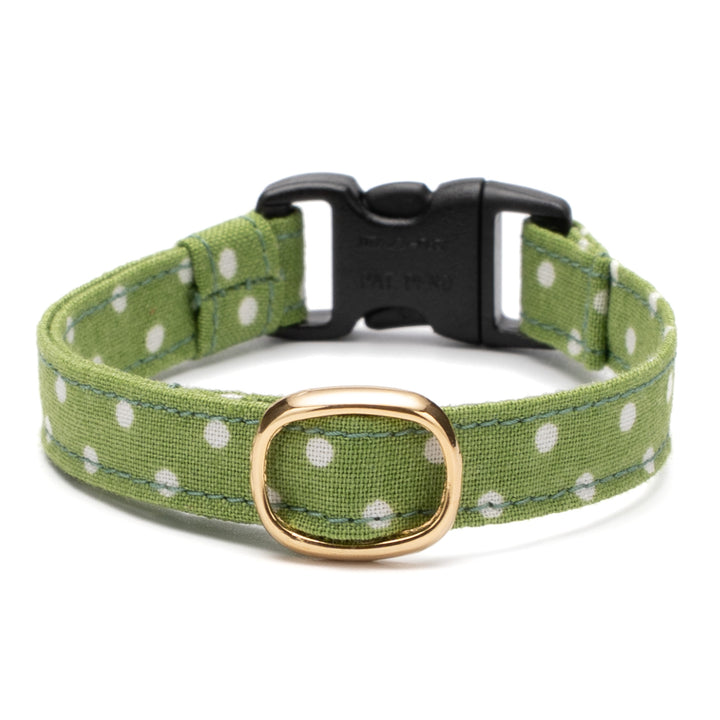 猫首輪 ドット グラスグリーン
