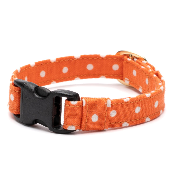 猫首輪 ドット サンオレンジ