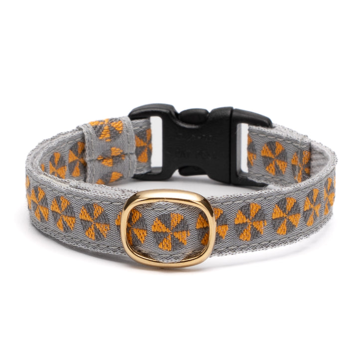 チロル猫首輪 Kafka バル 1グレー/オレンジ