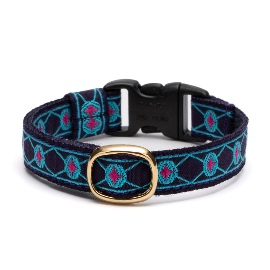 チロル猫首輪 Kafka ダイヤ 10ネイビー