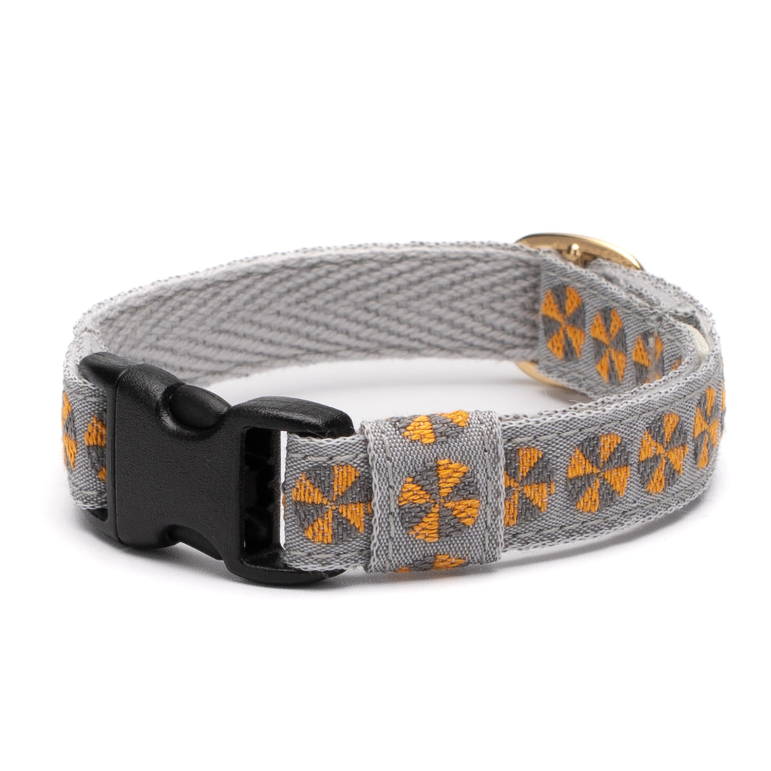 チロル猫首輪 Kafka バル 1グレー/オレンジ