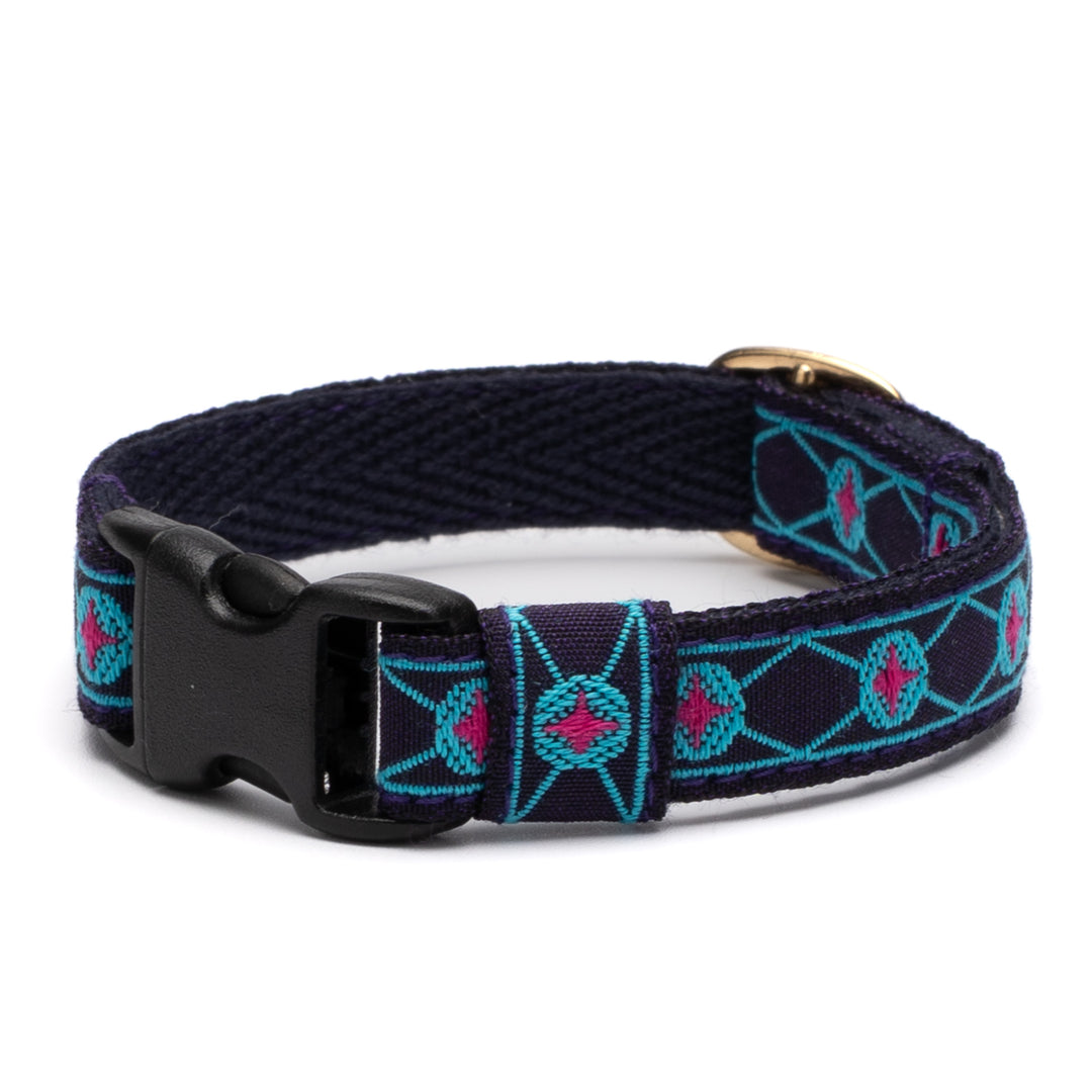 チロル猫首輪 Kafka ダイヤ 10ネイビー