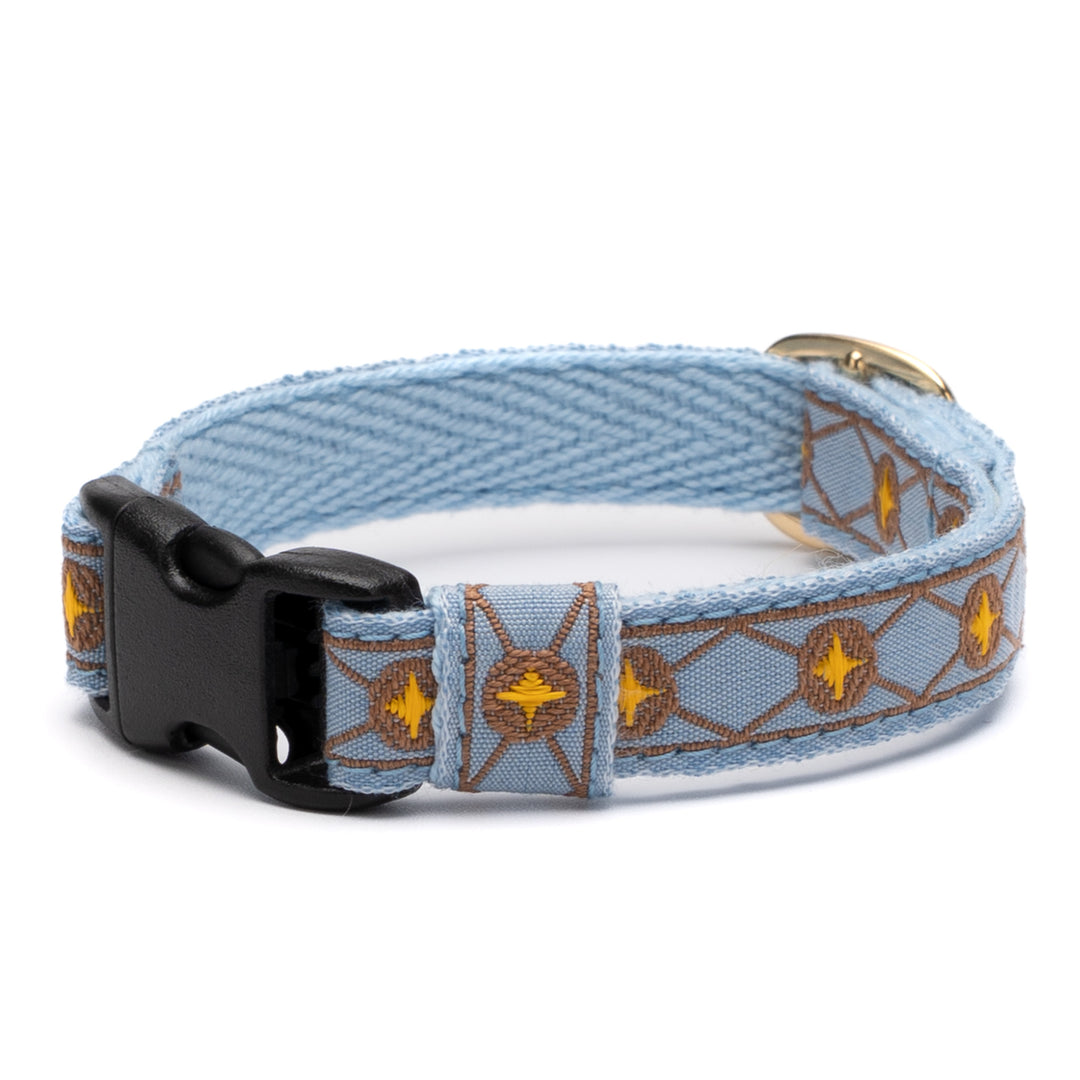 チロル猫首輪 Kafka ダイヤ 13ブルー