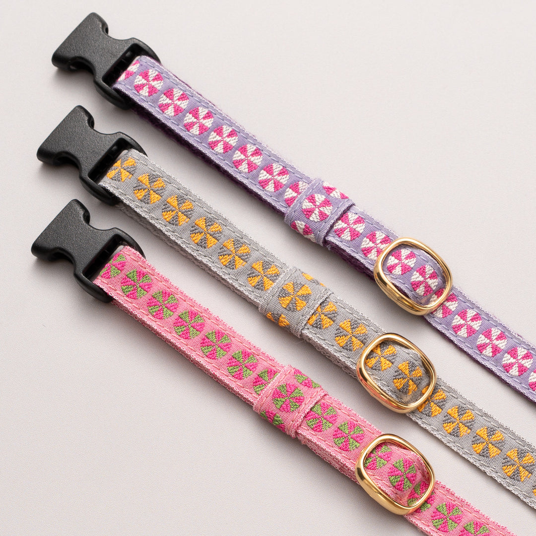 チロル猫首輪 Kafka バル 10ピンク