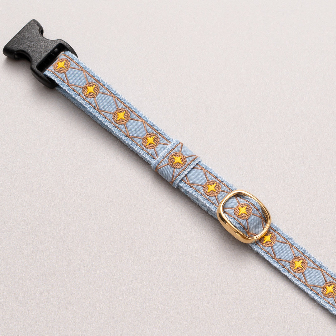 チロル猫首輪 Kafka ダイヤ 13ブルー