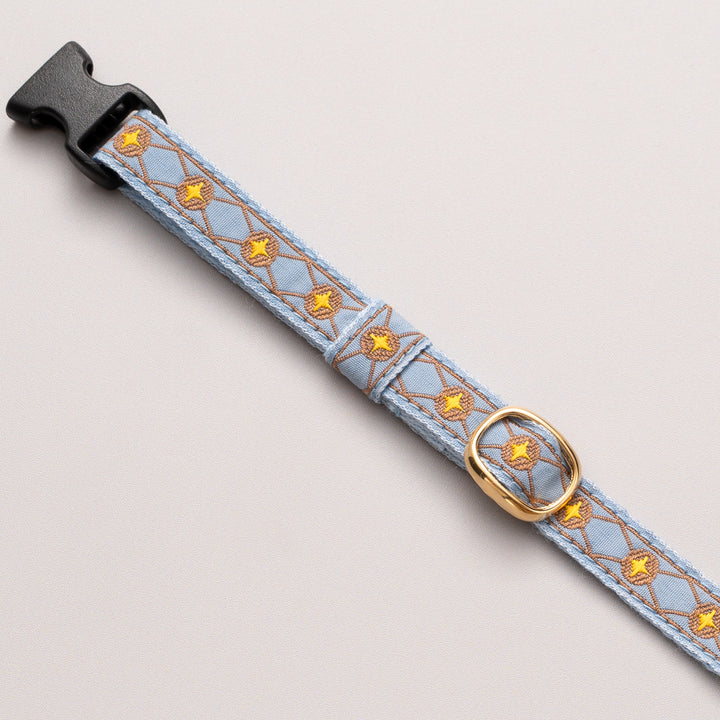 チロル猫首輪 Kafka ダイヤ 13ブルー