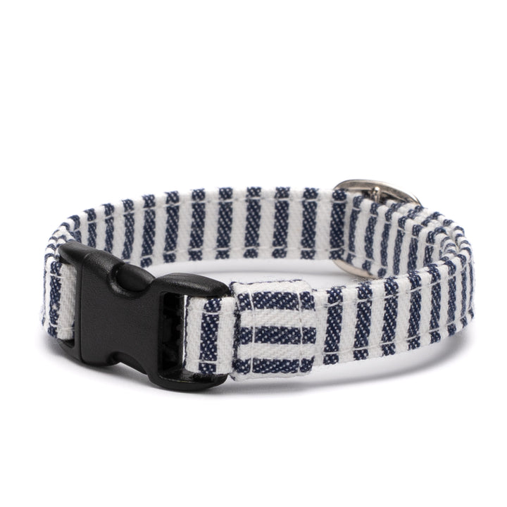 猫首輪 デニム ヒッコリー
