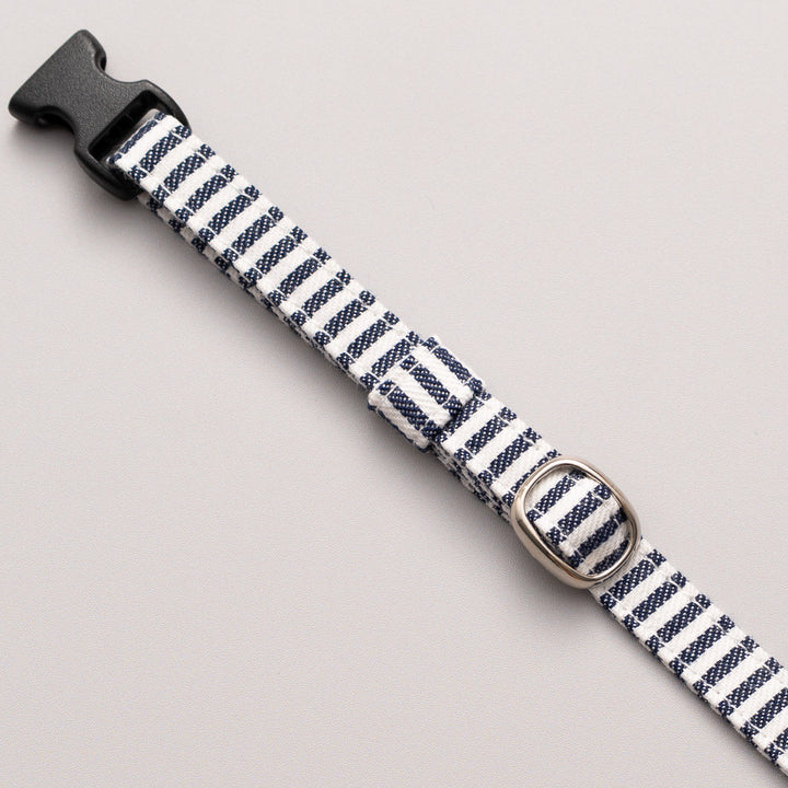 猫首輪 デニム ヒッコリー