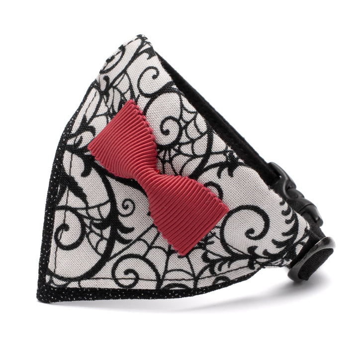 バンダナ付き猫首輪 ハロウィンパーティー スパイダー/ブラック