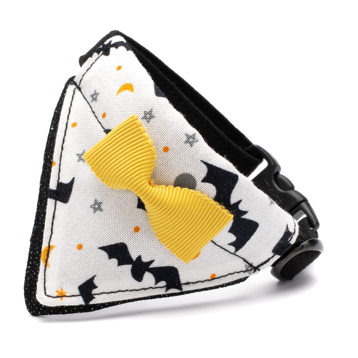 バンダナ付き猫首輪 ハロウィンパーティー コウモリ/ブラック