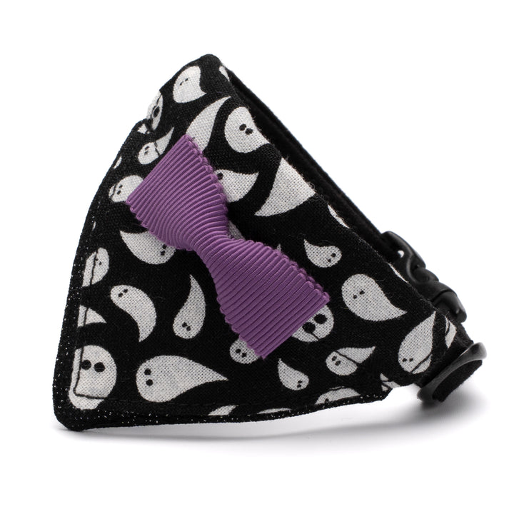 バンダナ付き猫首輪 ハロウィンパーティー ゴースト/ブラック