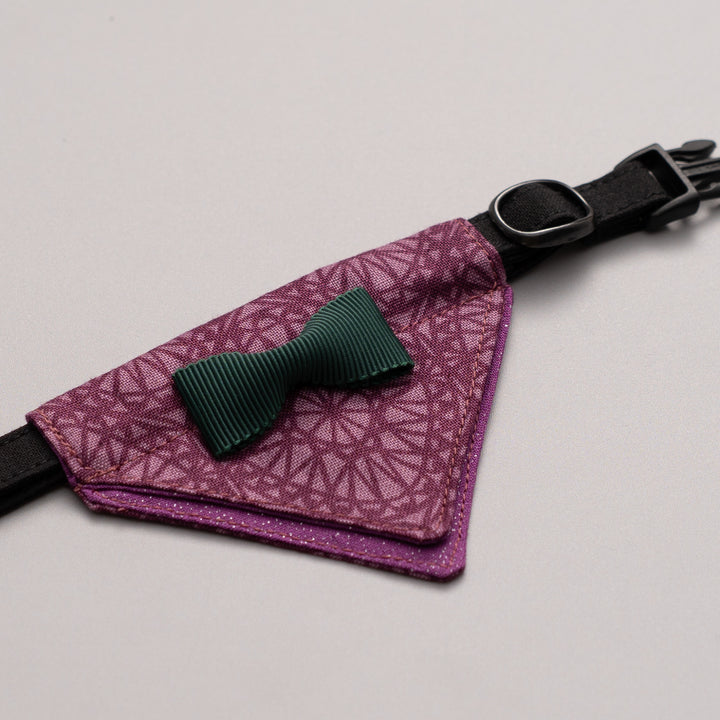 バンダナ付き猫首輪 ハロウィンパーティー ミステリアスナイト/パープル