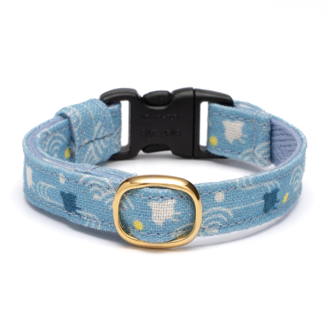 グラフィック猫首輪 和紋 千鳥と波【限定モデル】